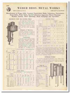 Weber Bros Metal Works 1945 vintage industrial catalog process Weber Bros Metal Works 1945 vintage industrial catalog process