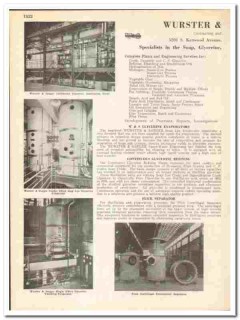 Wurster Sanger Inc 1945 vintage industrial catalog soap glycerine fat Wurster Sanger Inc 1945 vintage industrial catalog soap glycerine fat