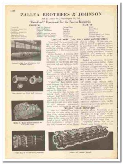 Zallea Brothers Johnson 1945 vintage industrial catalog Code-Craft Zallea Brothers Johnson 1945 vintage industrial catalog Code-Craft