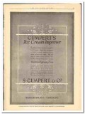 S Gumpert Company 1919 vintage ice cream ad improver