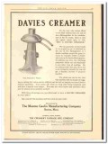 Manton-Gaulin Mfg Company 1919 vintage ice cream ad Davies Creamer