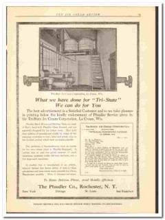 Pfaudler Company 1919 vintage ice cream ad Tri-State La Crosse WI