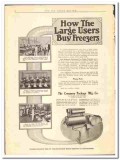 Creamery Package Mfg Company 1919 vintage ice cream ad freezers