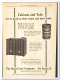 Stout Crate Company 1920 vintage ice cream ad cabinets cedar tubs Stout Crate Company 1920 vintage ice cream ad cabinets cedar tubs