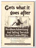 Ivan B Nordhem Company 1920 vintage media ad ice cream advertising