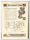 A H Barber Creamery Supply Company 1920 vintage ice cream ad freezer