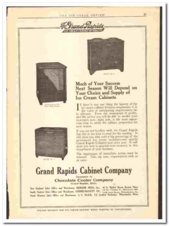 Grand Rapids Cabinet Company 1920 vintage ice cream ad Zero Brick Grand Rapids Cabinet Company 1920 vintage ice cream ad Zero Brick