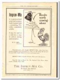 Impruv-Mix Company 1921 vintage ice cream ad pure-food product crowing