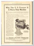 U S Freezer Machine Corp 1921 vintage ice cream ad Heavy Duty Machine U S Freezer Machine Corp 1921 vintage ice cream ad Heavy Duty Machine