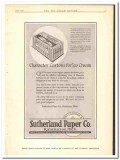 Sutherland Paper Company 1924 vintage box ad carton ice cream Sutherland Paper Company 1924 vintage box ad carton ice cream