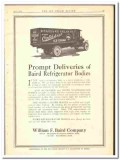 William F Baird Company 1924 vintage truck ad Hygeia Ice Cream bodies