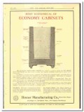 Homer Mfg Company 1924 vintage ice cream ad Economy Corkboard Cabinets Homer Mfg Company 1924 vintage ice cream ad Economy Corkboard Cabinets