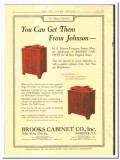 Brooks Cabinet Company 1924 vintage ice cream ad H A Johnson Boston MA