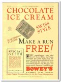 Boweys Inc 1928 vintage ice cream ad Chocolate Master Blend Swiss Boweys Inc 1928 vintage ice cream ad Chocolate Master Blend Swiss
