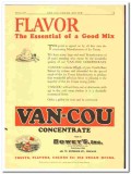Boweys Inc 1928 vintage ice cream ad Van-Cou Concentrate Flavor Mix Boweys Inc 1928 vintage ice cream ad Van-Cou Concentrate Flavor Mix