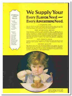 Citrus Products Company 1928 vintage ice cream ad flavors advertising Citrus Products Company 1928 vintage ice cream ad flavors advertising