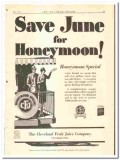 Cleveland Fruit Juice Company 1928 vintage ice cream ad Honeymoon Cleveland Fruit Juice Company 1928 vintage ice cream ad Honeymoon