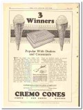 Consolidated Wafer Company 1928 vintage ice cream ad Cremo Cone winner