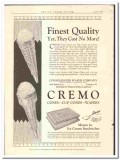 Consolidated Wafer Company 1928 vintage ice cream ad Cremo Cones cost Consolidated Wafer Company 1928 vintage ice cream ad Cremo Cones cost