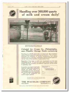 Pfaudler Company 1928 vintage ice cream ad Colonial Philadelphia PA Pfaudler Company 1928 vintage ice cream ad Colonial Philadelphia PA