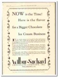 Wilbur-Suchard Chocolate Company 1928 vintage ice cream ad flavor