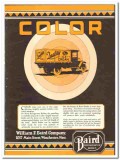 William F Baird Company 1928 vintage truck ad refrigerator bodies