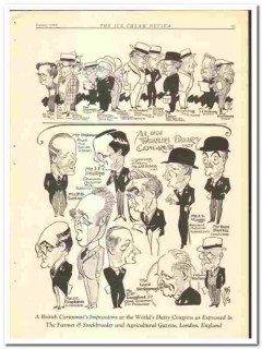 Worlds Dairy Congress 1928 vintage ice cream ad