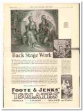 Foote Jenks Inc 1929 vintage ice cream ad Isolates flavors back stage Foote Jenks Inc 1929 vintage ice cream ad Isolates flavors back stage