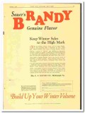 C F Sauer Company 1929 vintage ice cream ad brandy genuine flavor
