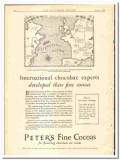 Peter Cailler Kohler Swiss Chocolate Company 1929 vintage cocoa ad Peter Cailler Kohler Swiss Chocolate Company 1929 vintage cocoa ad