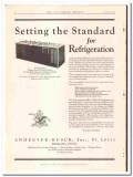 Anheuser-Busch Inc 1933 vintage ice cream ad refrigeration standard