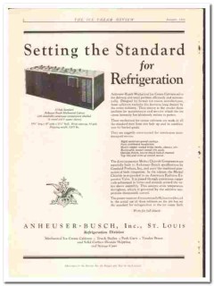 Anheuser-Busch Inc 1933 vintage ice cream ad refrigeration standard Anheuser-Busch Inc 1933 vintage ice cream ad refrigeration standard