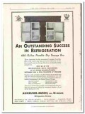 Anheuser-Busch Inc 1933 vintage ice cream ad refrigeration outstanding