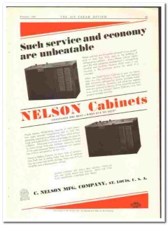 C Nelson Mfg Company 1933 vintage ice cream ad cabinets economy C Nelson Mfg Company 1933 vintage ice cream ad cabinets economy
