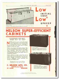 C Nelson Mfg Company 1933 vintage ice cream ad cabinets efficient C Nelson Mfg Company 1933 vintage ice cream ad cabinets efficient