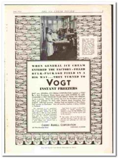 Cherry-Burrell Corp 1933 vintage ice cream ad Vogt Instant Freezers Cherry-Burrell Corp 1933 vintage ice cream ad Vogt Instant Freezers