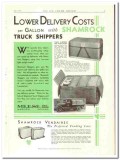 Meese Inc 1933 vintage ice cream ad Shamrock truck shippers partitions