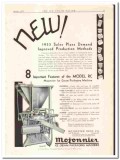 Mojonnier Bros Company 1933 vintage ice cream ad RC packaging machine Mojonnier Bros Company 1933 vintage ice cream ad RC packaging machine