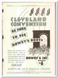 Boweys Inc 1934 vintage ice cream ad Cleveland Convention