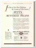 C M Pitt Sons Company 1934 vintage ice cream ad Buttered Pecans