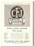 Cleveland Fruit Juice Company 1934 vintage ice cream ad Flavors season Cleveland Fruit Juice Company 1934 vintage ice cream ad Flavors season