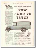 Ford Motor Company 1934 vintage truck ad V-8 delivery