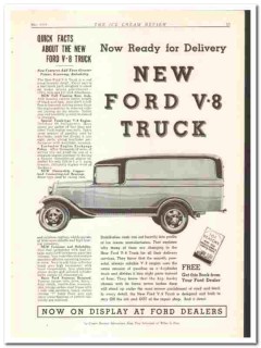 Ford Motor Company 1934 vintage truck ad V-8 delivery