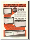 Grand Rapids Cabinet Company 1934 vintage ice cream ad Modern Duos