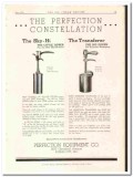 Perfection Equipment Company 1934 vintage ice cream ad Constellation
