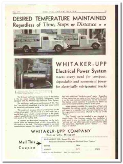 Whitaker-Upp Company 1934 vintage truck ad Electrical Power System