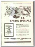 Blanke-Baer Extract Preserving Company 1935 vintage ice cream ad sales Blanke-Baer Extract Preserving Company 1935 vintage ice cream ad sales