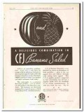 Cleveland Fruit Juice Company 1935 vintage ice cream ad Banana Salad Cleveland Fruit Juice Company 1935 vintage ice cream ad Banana Salad