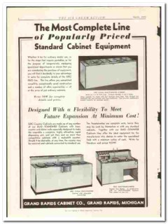 Grand Rapids Cabinet Company 1935 vintage ice cream ad Complete Line Grand Rapids Cabinet Company 1935 vintage ice cream ad Complete Line