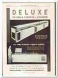 Harold L Schaefer Inc 1935 vintage ice cream ad Deluxe Cabinets